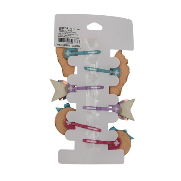 Claires Girls Glitter Hair Clips Set Ice Cream Bow Donut - Picture 4 of 4